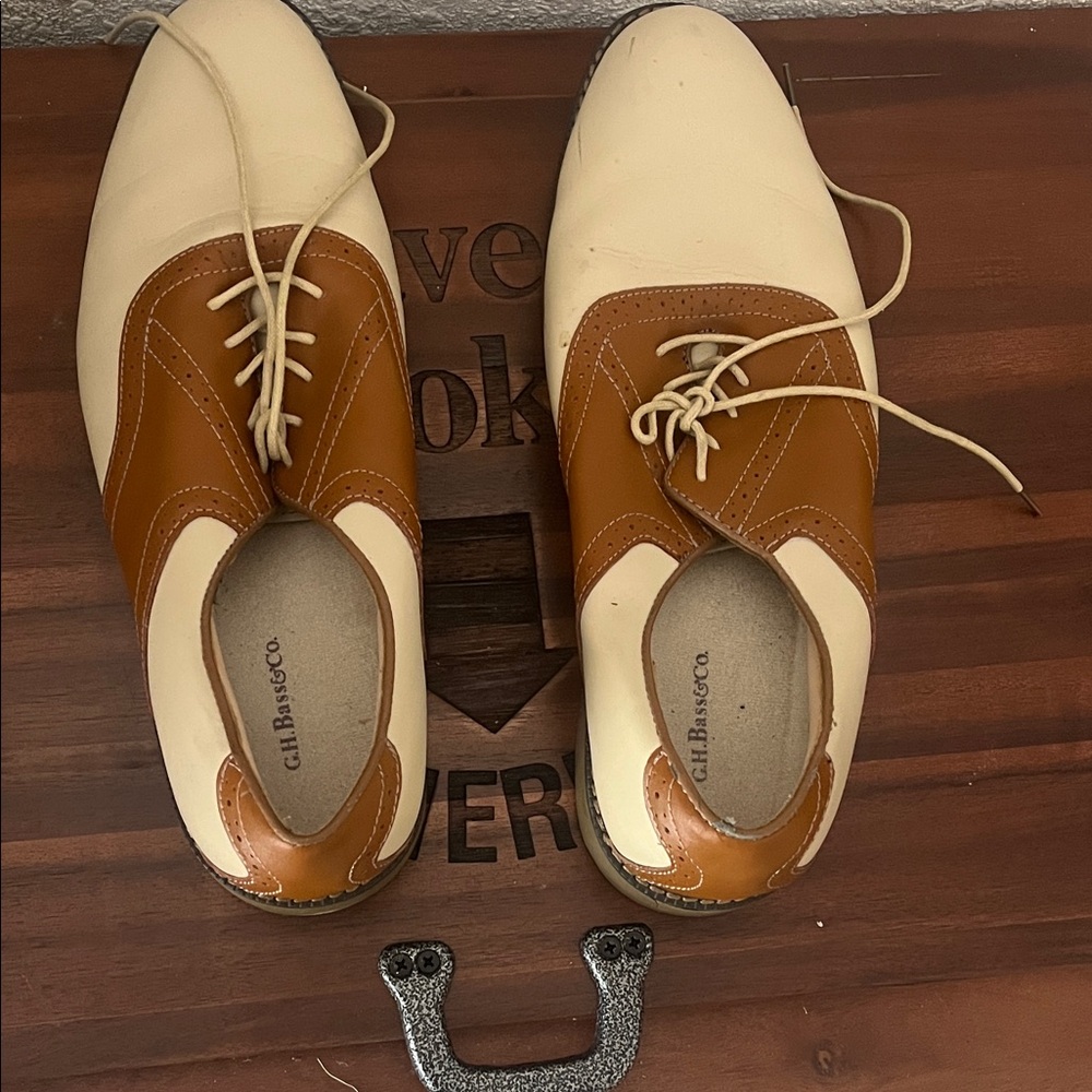 Men's Two-Tone Leather Shoes